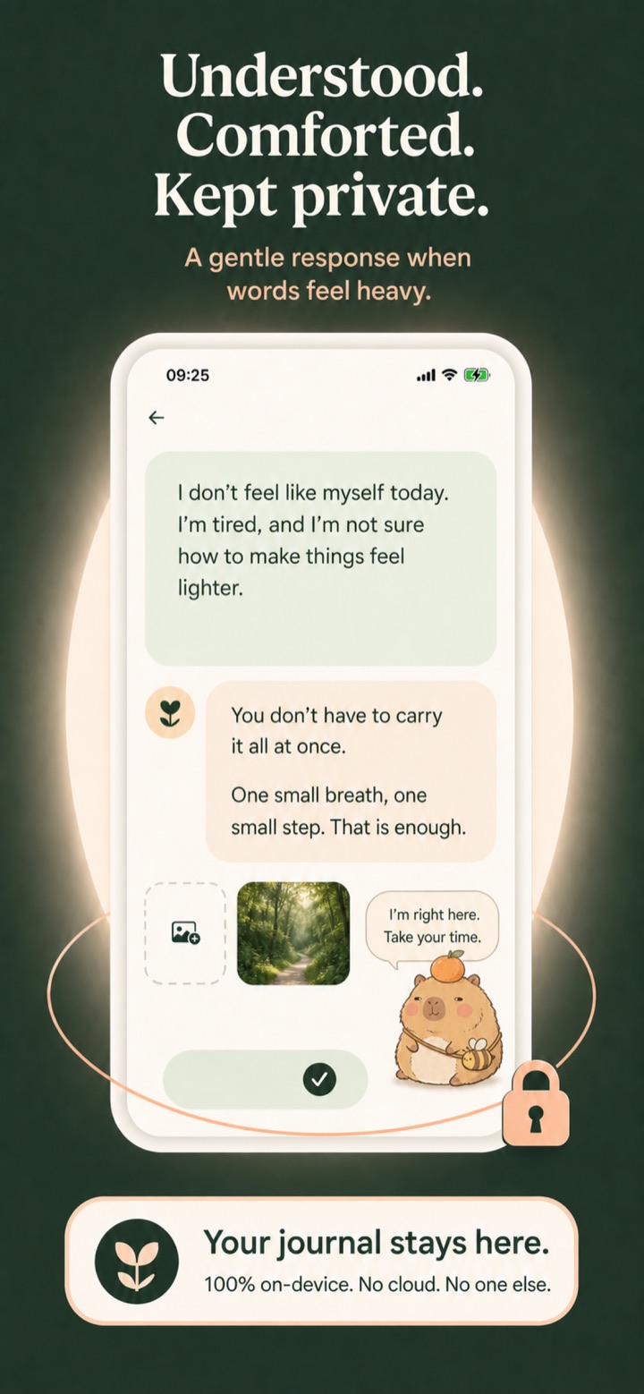Shanti Journal text journal screen