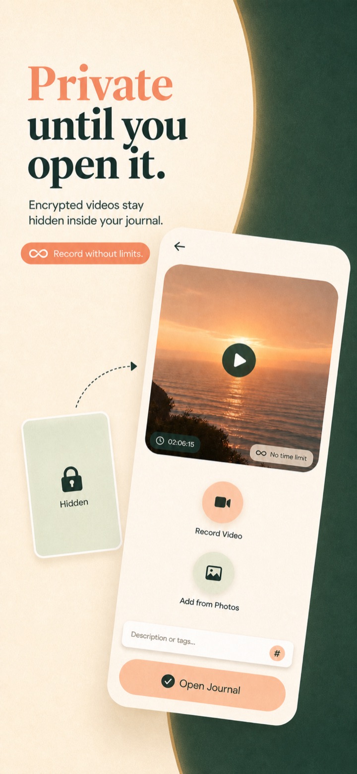 Shanti Journal video journal screen