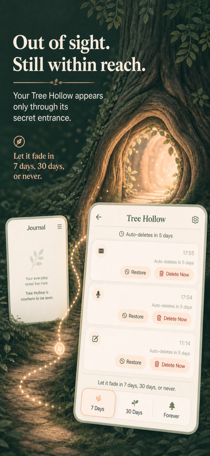 Shanti Journal Tree Hole screen