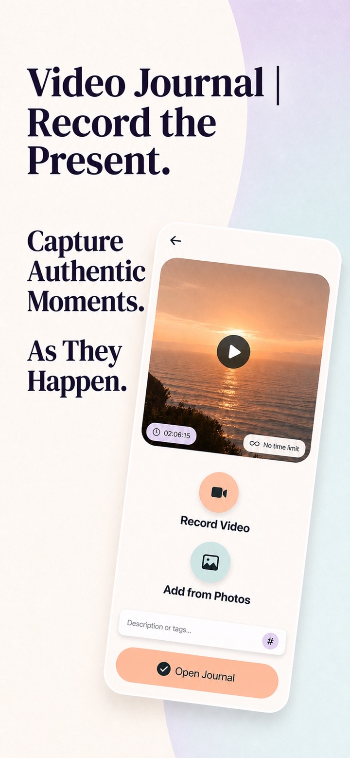 Shanti Journal video journal screen